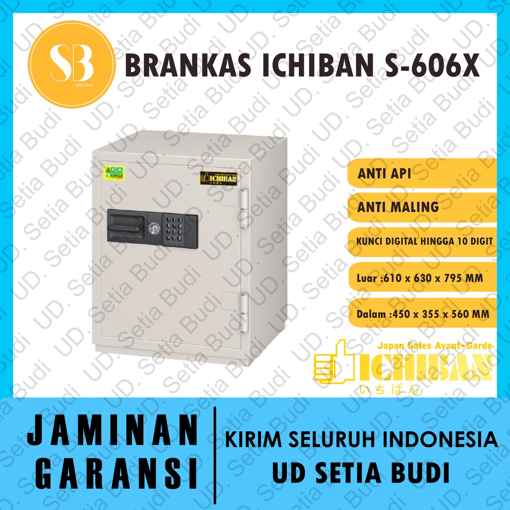 Brankas Digital Ichiban S-606X Tahan Api 606 X