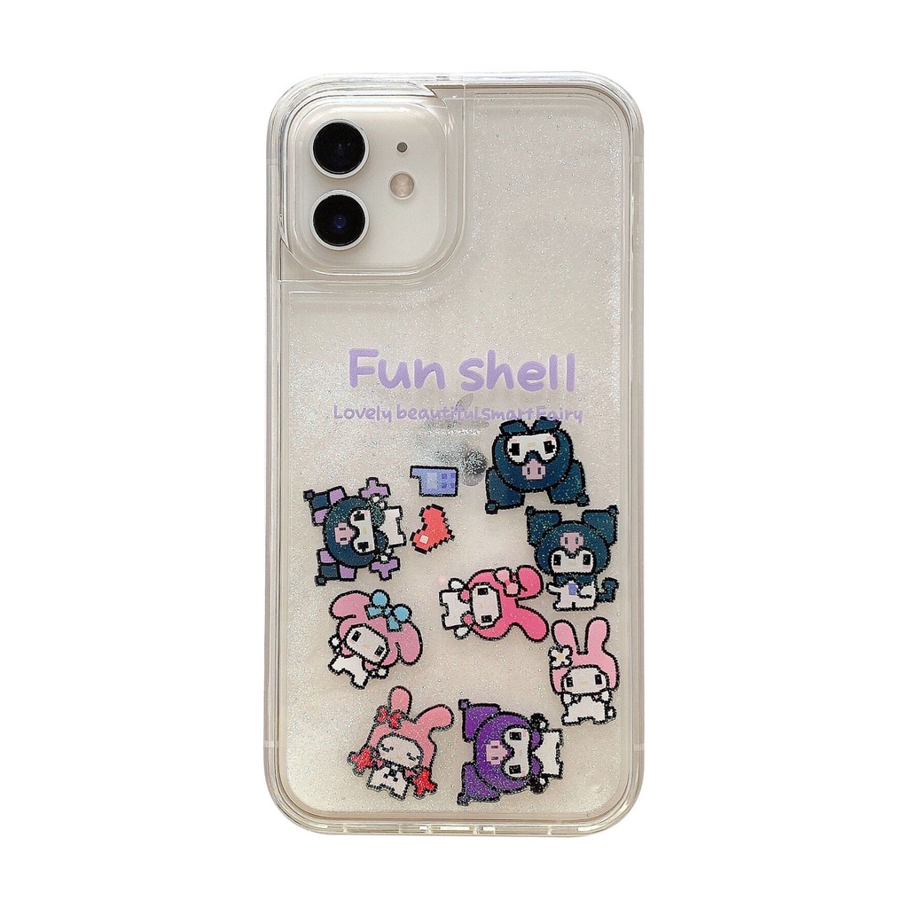 FH25 Hello Kitty Casing Case Air water glitter for Iphone 13 Pro Max