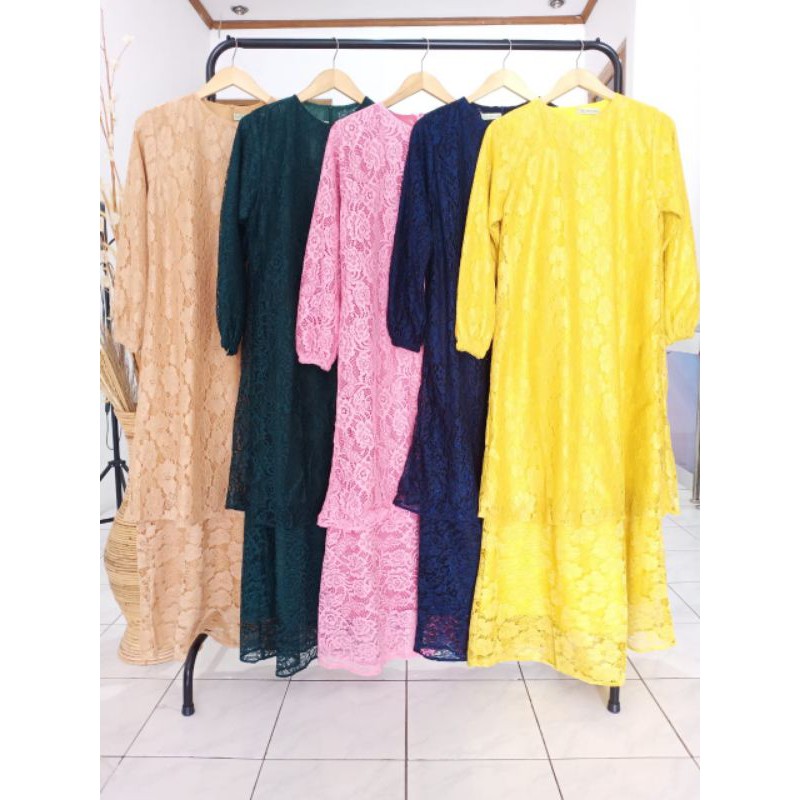 Gamis MALAYSIA Borkat/BRUKAT (LD 110cm)