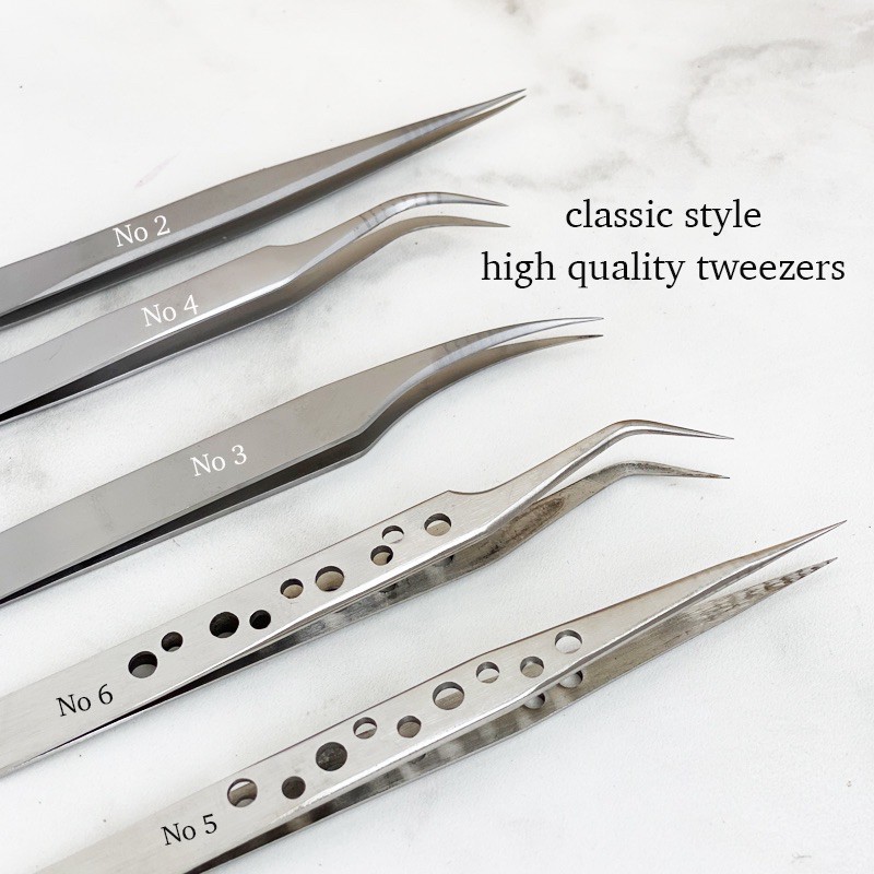 PINSET TWEEZER HIGH QUALITY EYELASH EXTENSION SAMBUNG BULUMATA KOREA