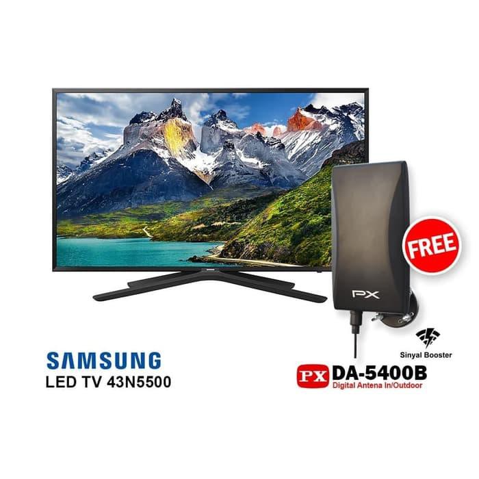 SAMSUNG LED 43 Inch 43N5500 Full HD Smart TV FREE ANTENA PX DA-5400B Berkualitas