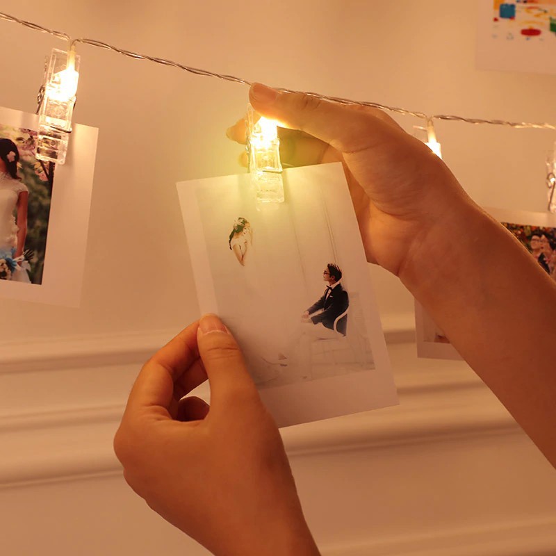 Jepit Tumblr Transparan Klip Foto Mini Lampu Tumbler Akrilik Clip Photo S1147