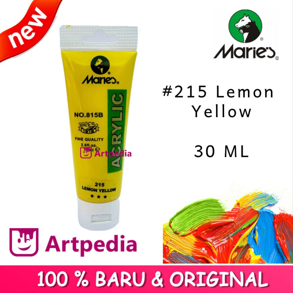 

Jual Maries - Lemon Yellow - Maries Acrylic Paint 30ML - Cat Akrilik Maries 30 ML Limited
