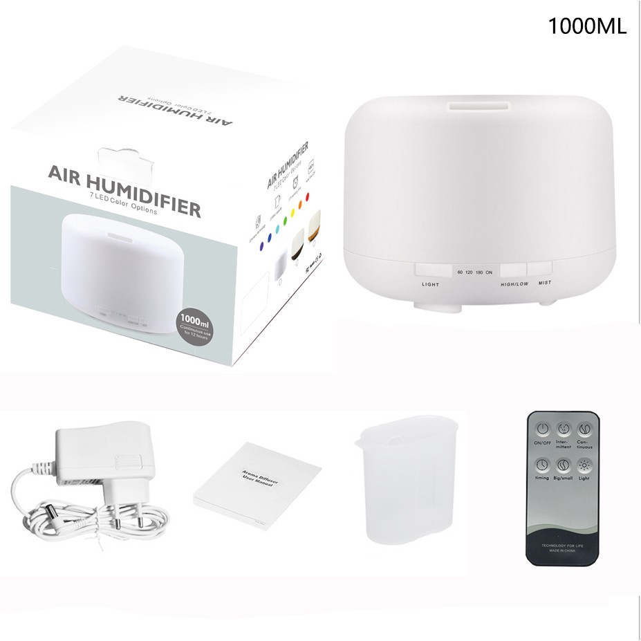 Humidifier Diffuser Air 300ML/500ML/1000ML  Aromaterapi Dengan Remote (TIDAK FREE OIL)