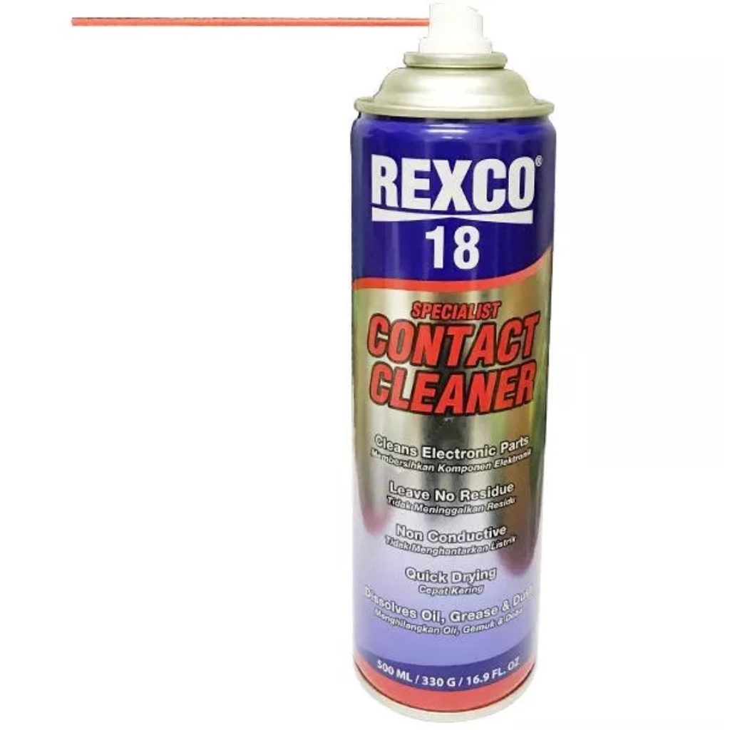 Rexco 18 Contact Cleaner Pembersih Elektrik Elektrical 500 ML / Pembersih Komponen Elektronik Contact Cleaner Rexco18 500 ML