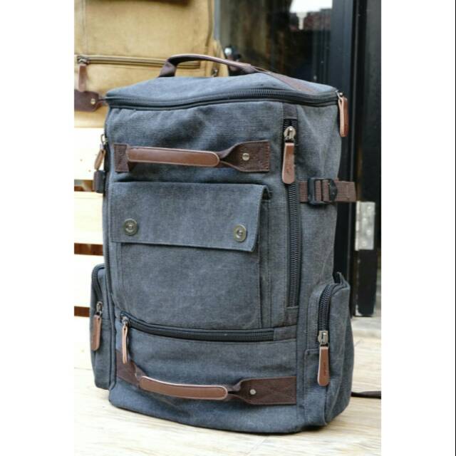 Tas Ransel Backpack Punggung Kanvas Original Legacy Gear Canon