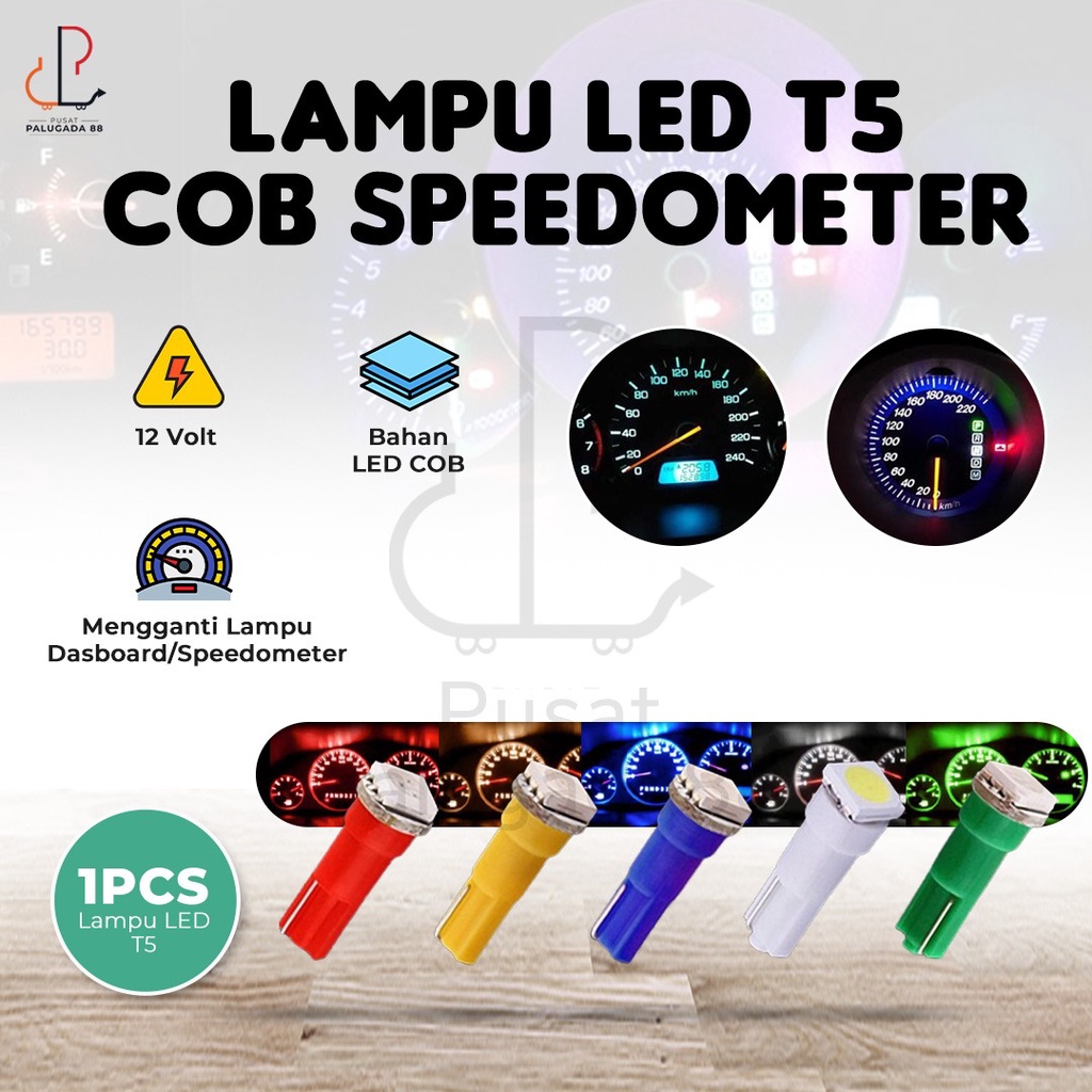 Lampu LED T5 COB Speedometer Speed Panel Dashboard Motor Mobil TERANG