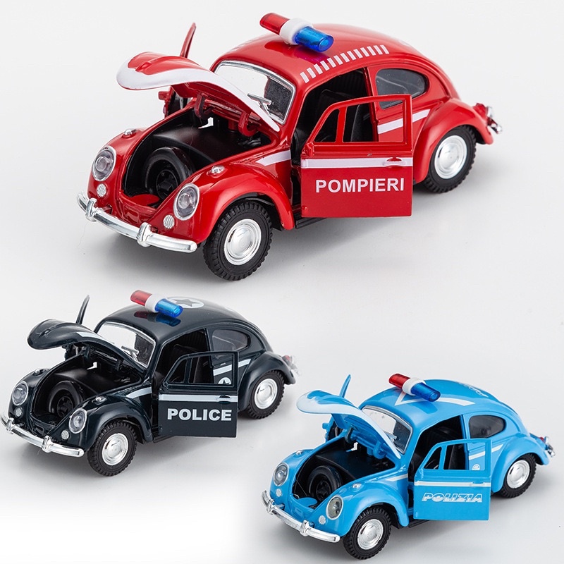 mobil vw polisi pajangan mobil vw Pajangan Miniatur Diecast Mainan Mobil Mobilan VW Beetle Kodok Klasik