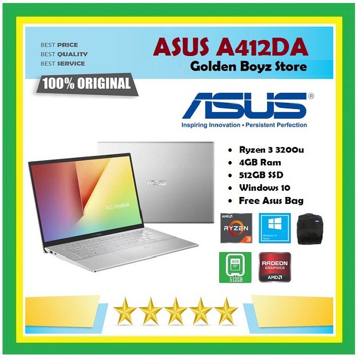 ASUS A412DA / A412DA / ASUS A412DA Ryzen 3 / 3200u / 4GB