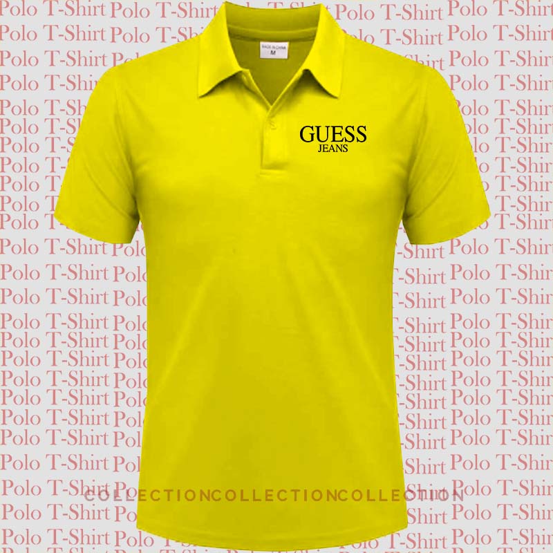 Store- Kaos Kerah Pria / Kaos Polo Pria Logo / Poloshirt / Kaos Pria Kerah Gues Jeans Black