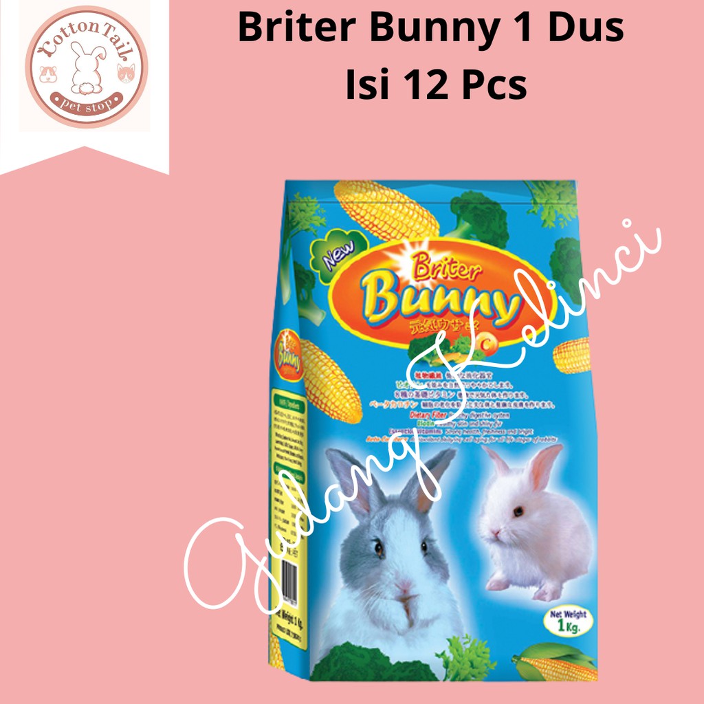 Briter Bunny Makanan Kelinci 1 Dus Isi 12 Pcs KHUSUS EKSPEDISI ONLY