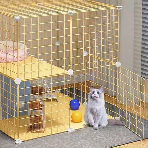 olla Pet Cage Stackable Pet Fence 35*35CM-DIY Pet Cage For Dog Cat-DIY Pet Metal Wire Kennel