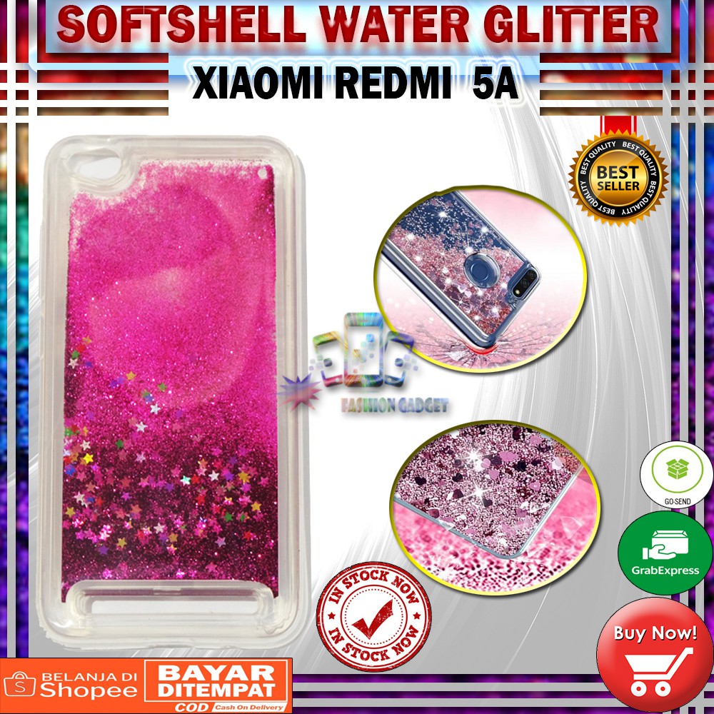 Silikon XIAOMI MI A2 / MI 6X / CASE XIAOMI REDMI 4X Water Glitter Aquarium Casing KESING KASING SOFT CASE