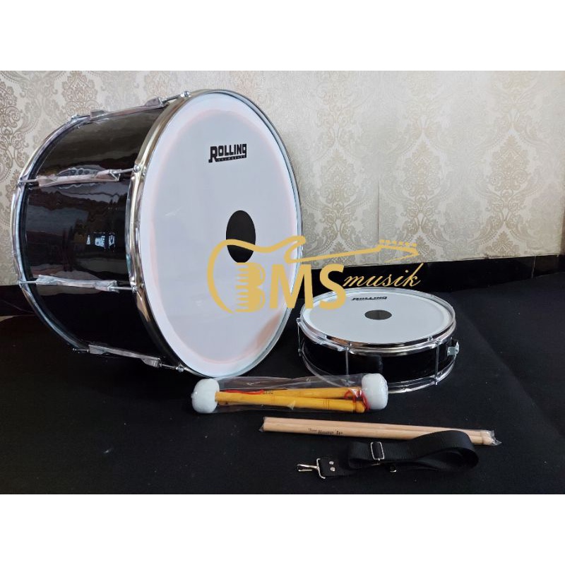 Paket Hemat Bas drum 24inch dan snare picolo 14inch