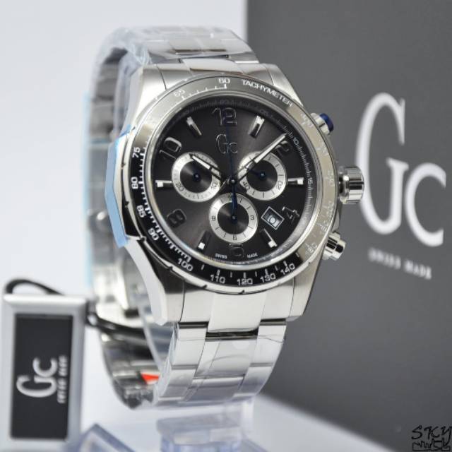 Jam Tangan Pria Gc X51002G5S Rantai Original Swiss Made