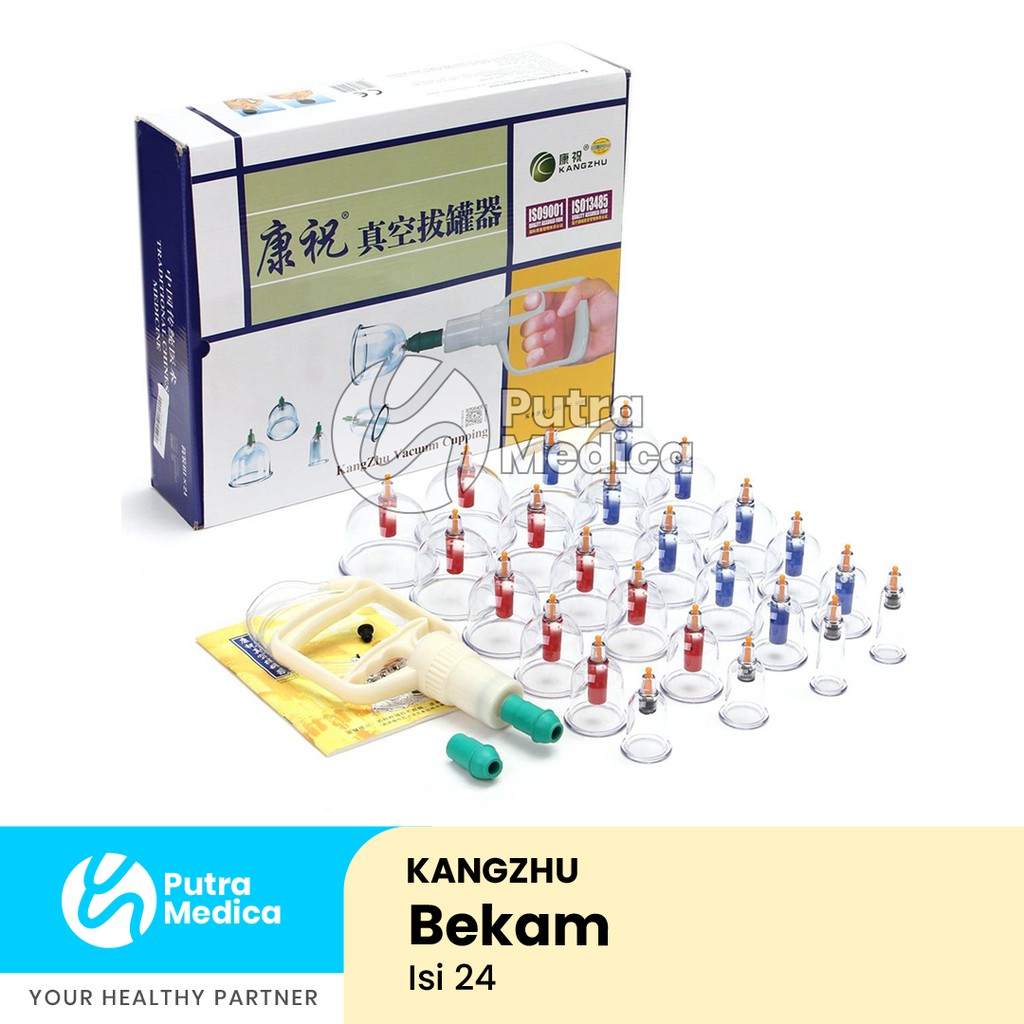 Kangzhu Vacuum Cupping  - Isi 24 / Alat Bekam / Kop Angin