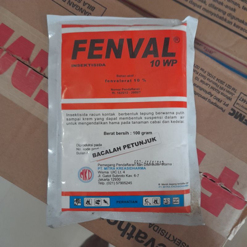 Insektisida FENVAL 10wp 100gr Bahan aktif : fenvalerat 10%