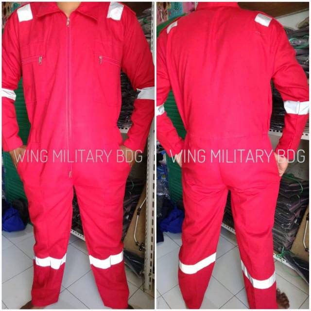 Katelpak/wearpack coverall List/seragam bengkel/safety