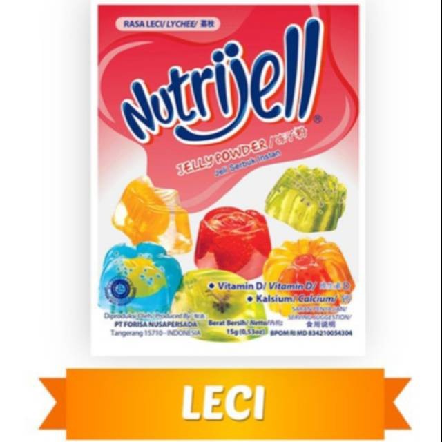 

Nutrijell Leci 15 gram / Jelly agar Leci lychee Nutrijell jelly powder bubuk premix