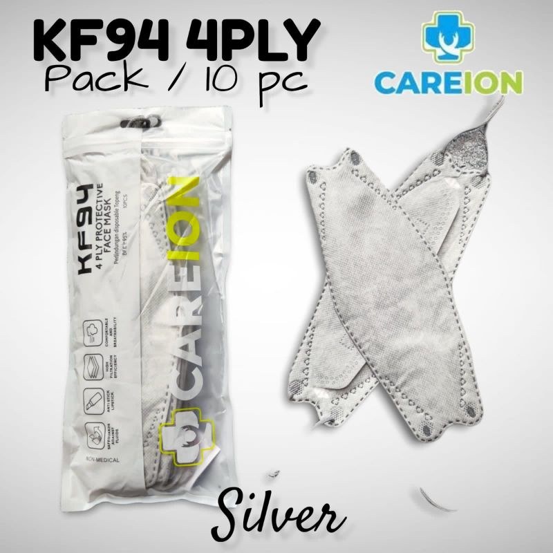 READY MASKER KF KF94 CAREION CARE ION SILVER ISI 10 LBR PER PACK