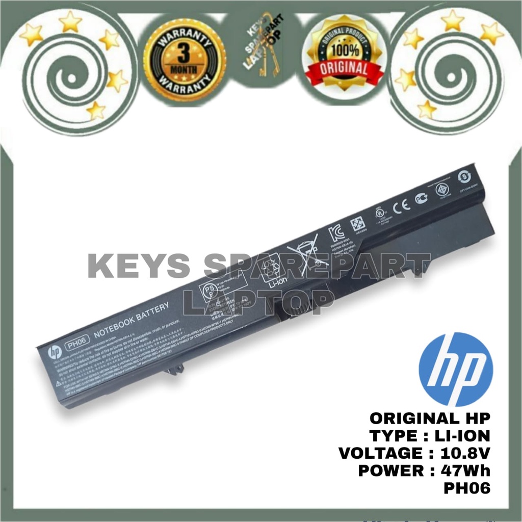 Baterai Battery Batre Laptop HP Compaq 421 425 620 621 625 Probook 4420S 4320T 4320S 4420 CQ420 420 320 321 325 326 PH06 Original