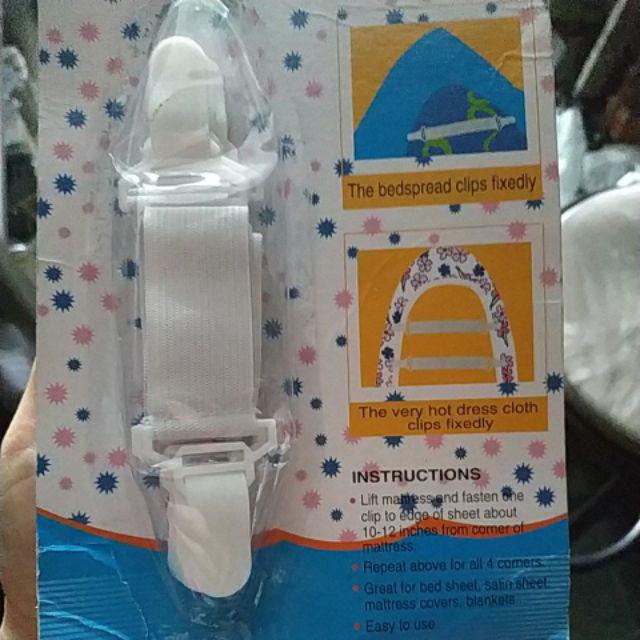 Pengait (penjepit) Sprei Karet Isi 4 Pcs.