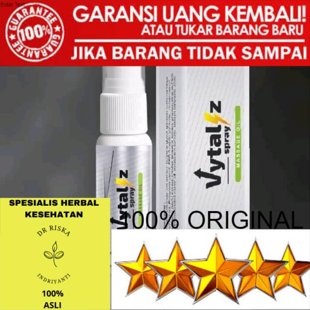 100% ASLI Vytaliz spray obat semprot tahan lama kuat herbal