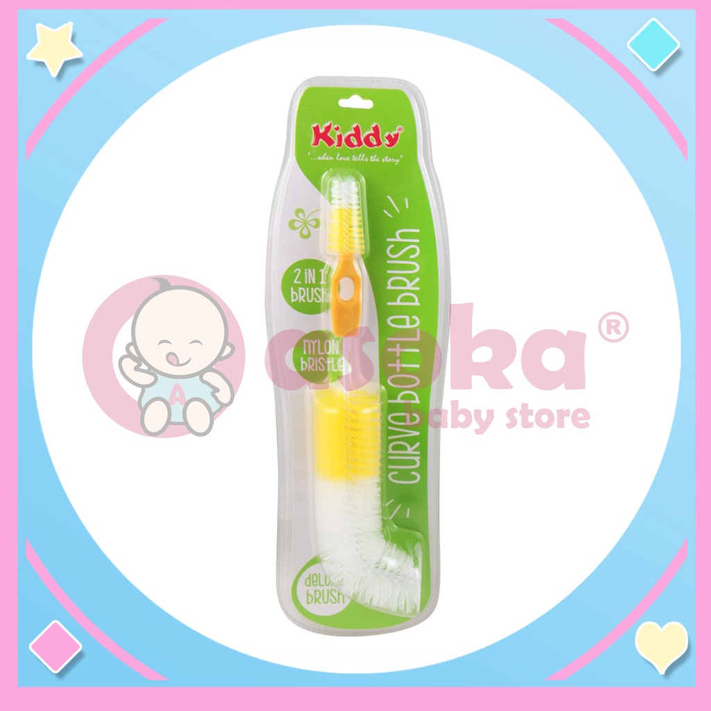 Kiddy Baby Curve Bottle Brush Sikat Botol Bayi ASOKA