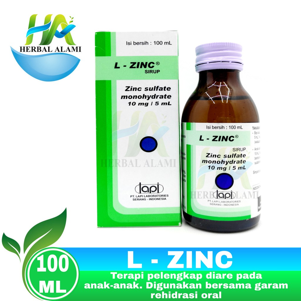 L ZINC Syrup - Obat Diare
