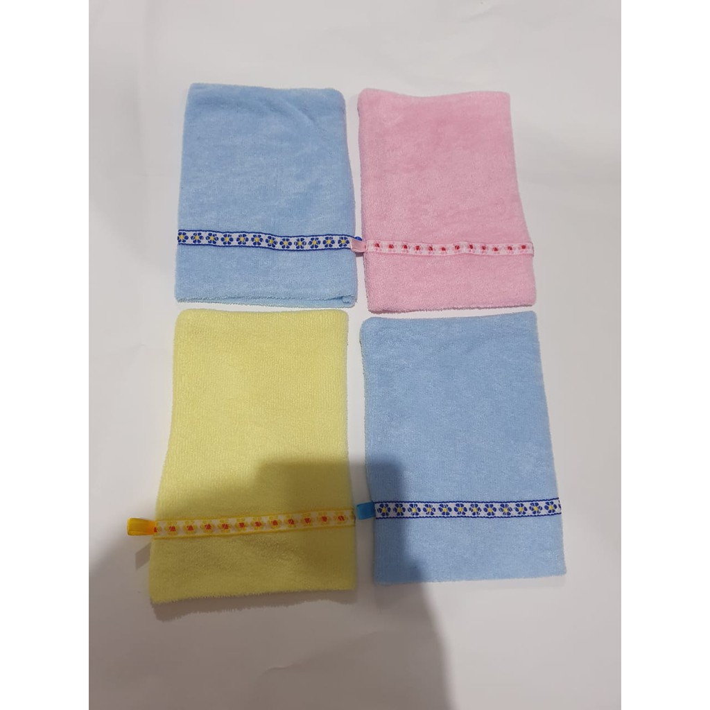 [WL-1PCS] Washlap Bayi Handuk Kecil Bayi Lap Mandi Bayi Waslap Halus Lembut - Random Color