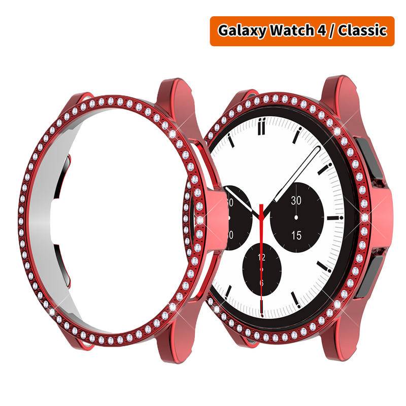 Casing Samsung Galaxy Watch 4 5 Pro 40mm 44mm 42mm 46mm Aksen Berlian Imitasi Bumper