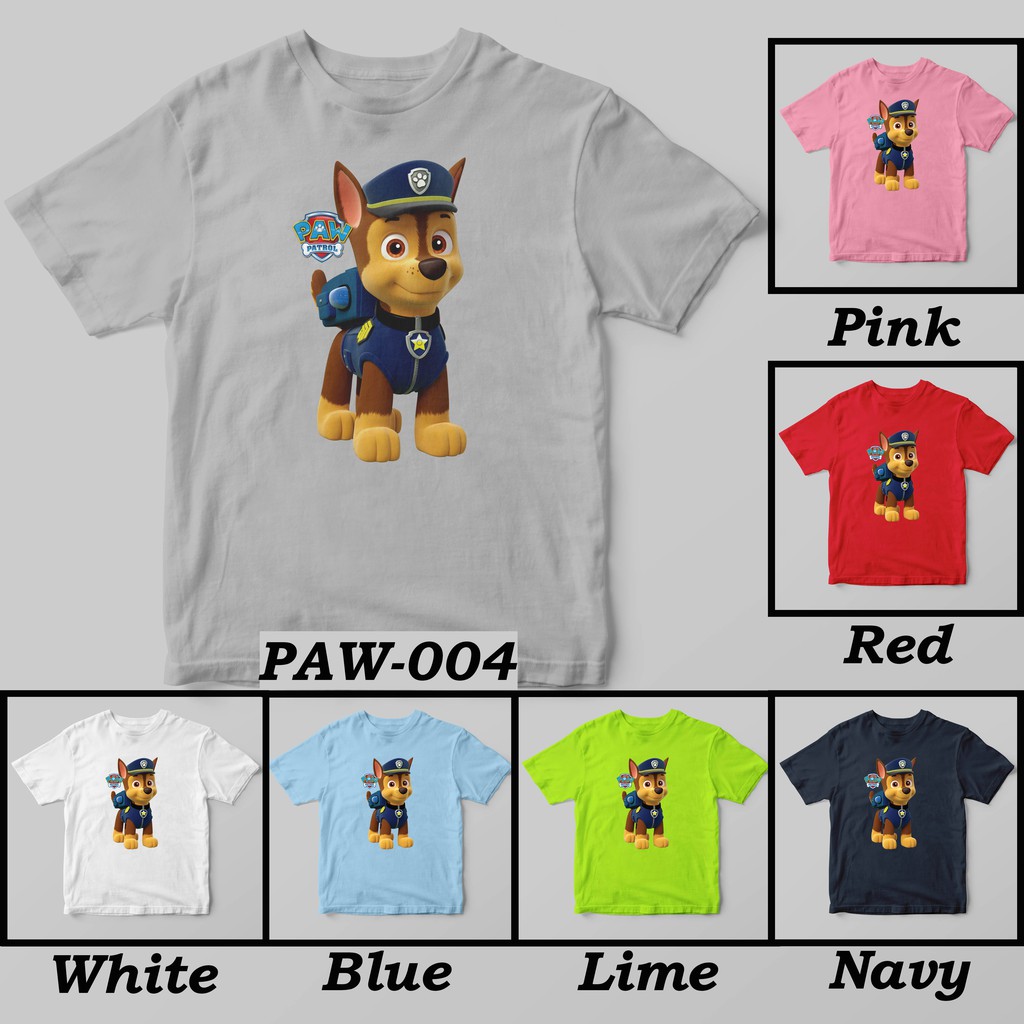 [FREE NAMA !!] Kaos Anak &amp; Family Paw Patrol 100% COTTON PREMIUM