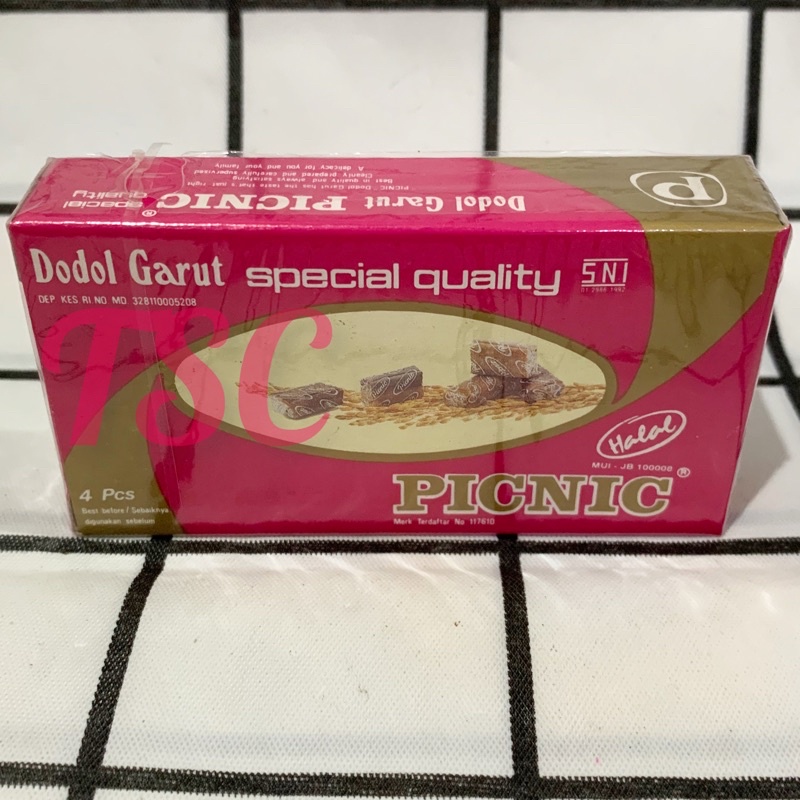 

Dodol Garut Picnic Halal isi 4 pcs / Dodol Picnic / Special Quality