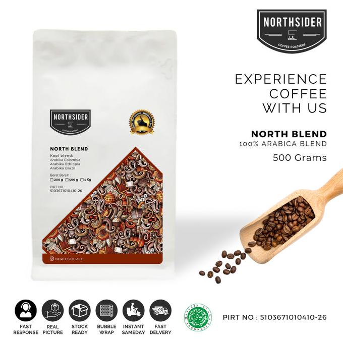 

BIJI KOPI ARABIKA NORTH BLEND - 500GR NORTHSIDER ESPRESSO BLEND