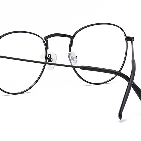 Anti Radiation Eyeglasses Korean Glasses Women Men Metal  Round Frame