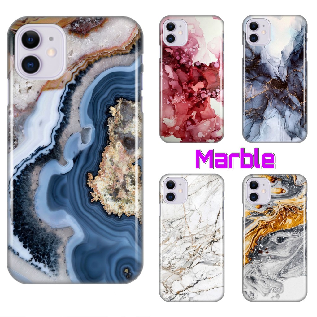 Premium Hard Case desain Marble untuk Iphone Samsung Oppo