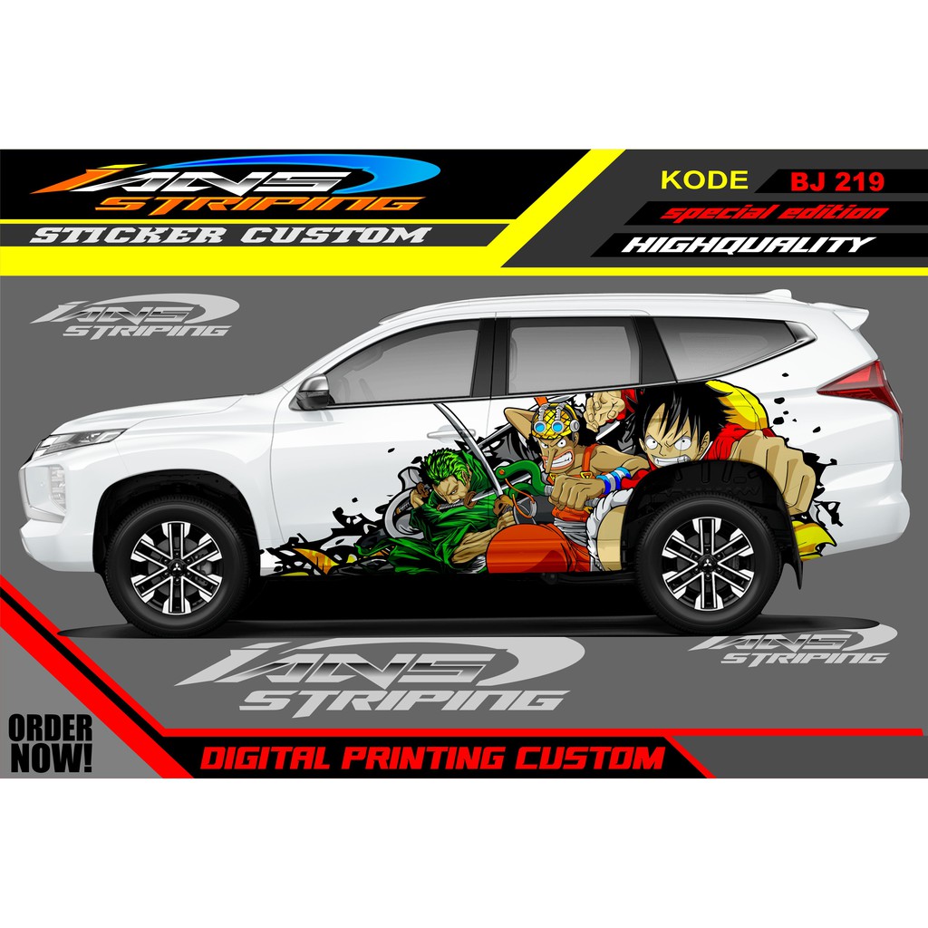 STICKER VARIASI MOBIL PAJERO SPORT, FORTUNER, INNOVA