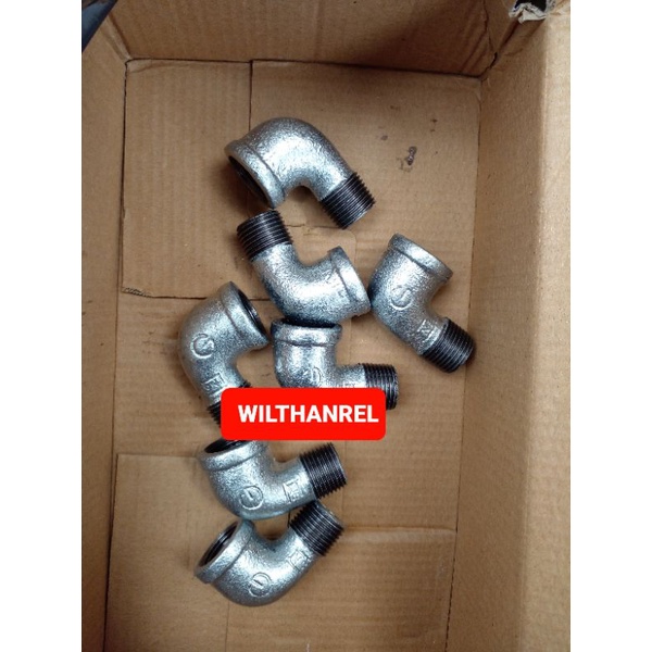 sreet elbow 1" galvanis