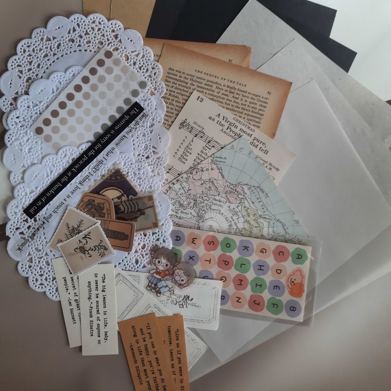 

Journal Kit Vintage Bullet Journal Bujo Dekorasi