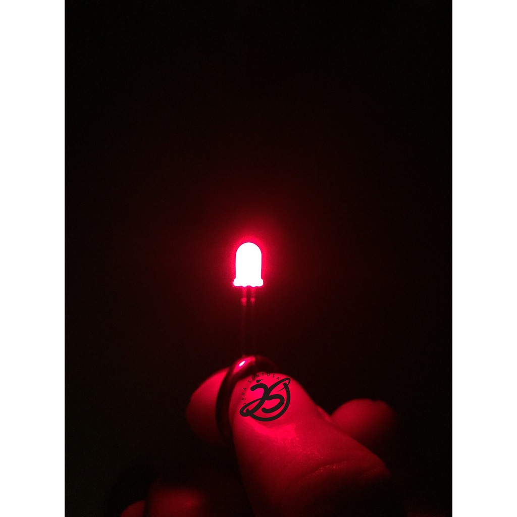 LED 5MM SUPER MERAH KEPALA MERAH SUPER TERANG HARGA 1 BUAH