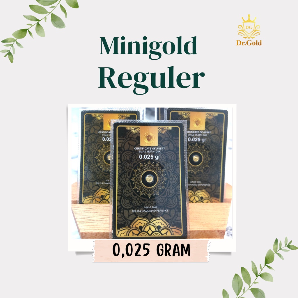 MINIGOLD 0,025 GRAM EMAS MINI LOGAM MULIA 24 KARAT
