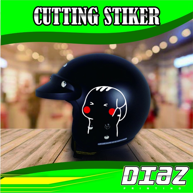 Stiker Helm Bogo Mochi sticker kucing lucu part2