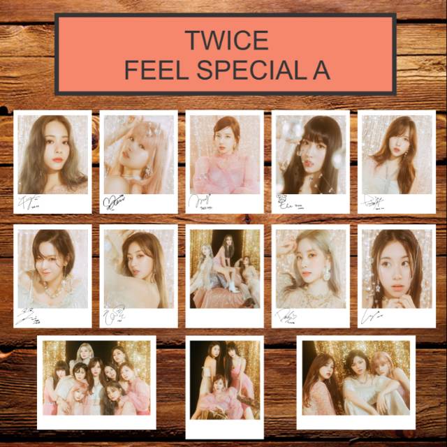 TWICE FEEL SPECIAL SINGLE SIGNED KPOP POLAROID