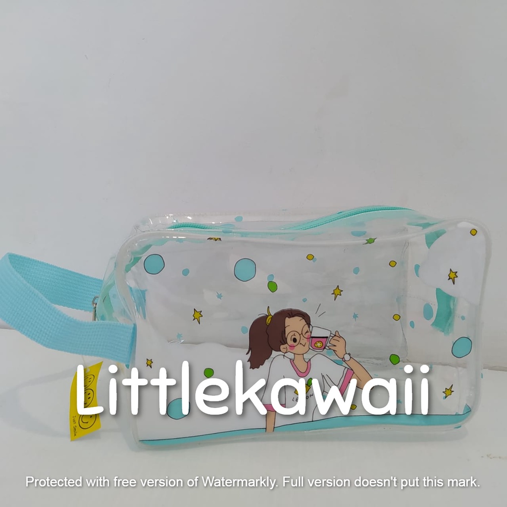 LK/Tas Pouch Mika Girly Cewek Remaja Wanita Persegi Panjang Serbaguna