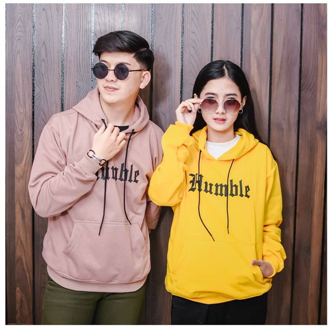 IvannaCollection Sweter Hoodie Couple Wanita Pria Jaket Hodie Couple Pasangan HUMBLE Casual Premium