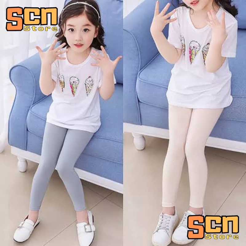 SCN STORE Lejing Mixue Anak Usia Bayi-12 Tahun Bahan Kaos Katun