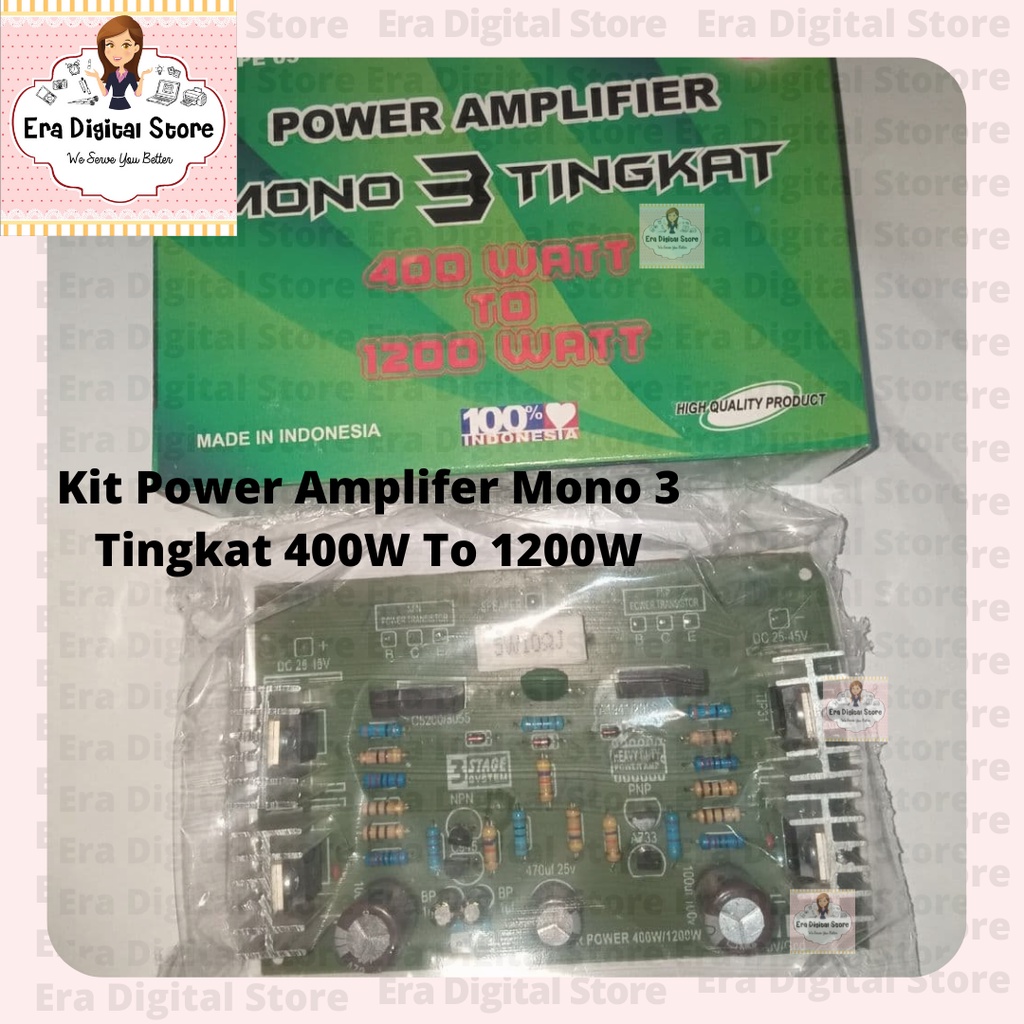 Kit Power Amplifer Mono 3 Tingkat 400W To 1200W