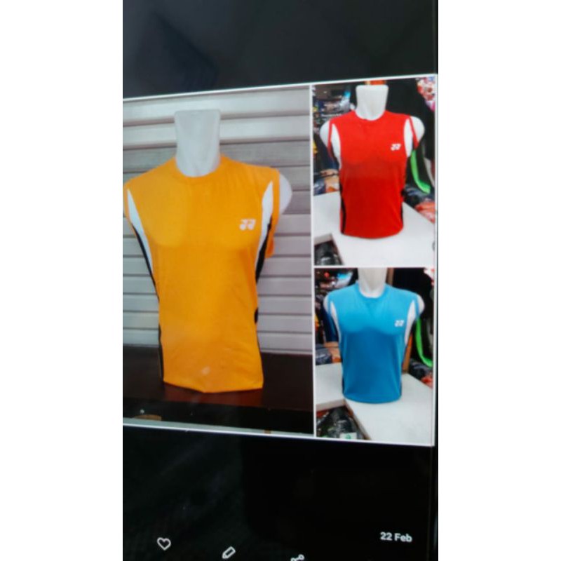 kaos singlet badminton