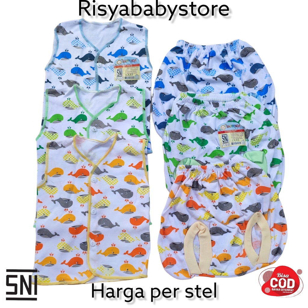 Ecer Setelan baju bayi newborn saffenda / Perlengkapan baju bayi