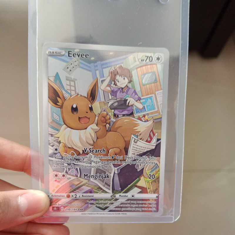 eevee chr | 210/184 pokemon game card indonesia